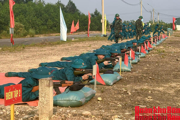 Ban CHQS Xã Bến Quan (Bộ CHQS tỉnh Quảng Trị): Nâng cao chất lượng huấn luyện dân quân gắn với công tác dân vận