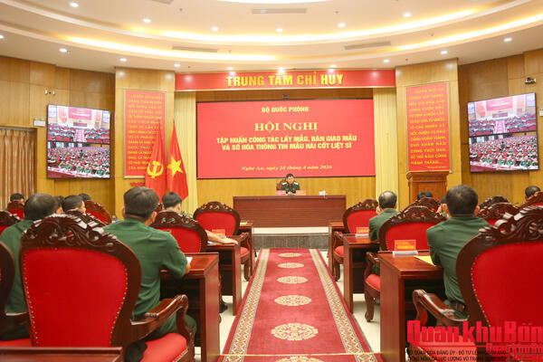 Tập huấn công tác lấy mẫu, bàn giao mẫu và số hoá thông tin mẫu hài cốt liệt sĩ