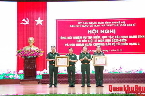 Nghệ An tổng kết công tác tìm kiếm, quy tập hài cốt liệt sĩ mùa khô 2025 – 2026.