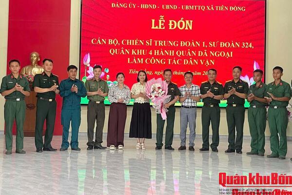 Các đơn vị tổ chức hành quân dã ngoại làm công tác dân vận đợt 1 năm 2026