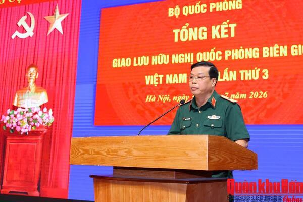 Thiếu tướng Ngô Nam Cường, Phó Tư lệnh Quân khu 4 dự Hội nghị tổng kết giao lưu hữu nghị Quốc phòng biên giới Việt-Lào lần thứ 3