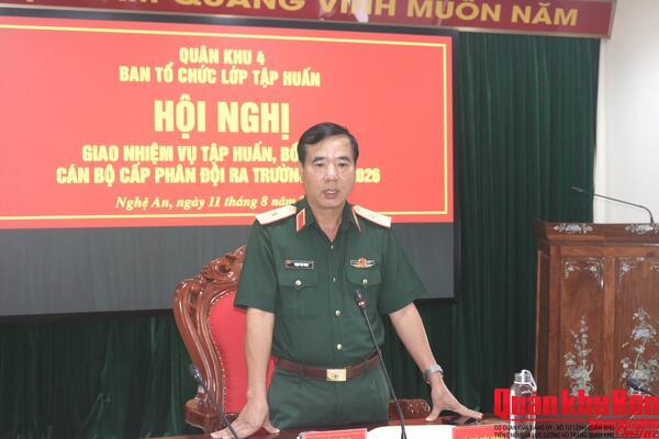 Quân khu 4: Giao nhiệm vụ tập huấn, bồi dưỡng cán bộ phân đội ra trường năm 2026