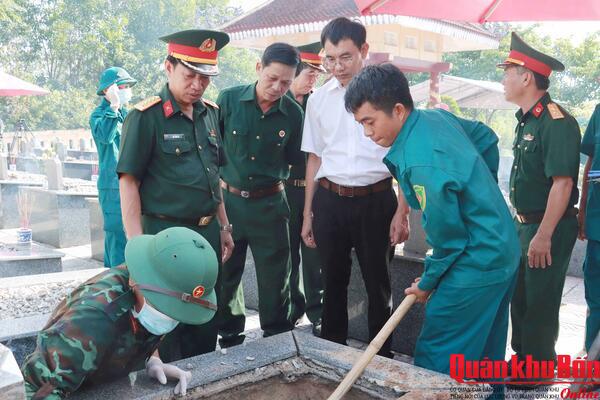 Thành phố Huế hoàn thành sớm việc lấy mẫu Hài cốt Liệt sĩ tại 42 Nghĩa trang liệt sĩ