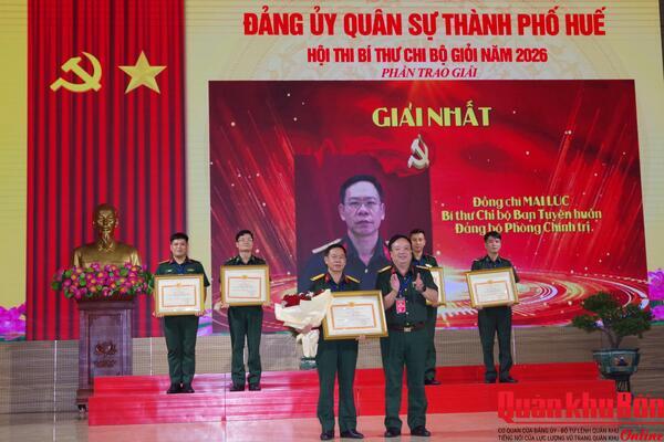 Đảng ủy quân sự thành phố Huế: Nâng cao năng lực lãnh đạo của đội ngũ bí thư chi bộ