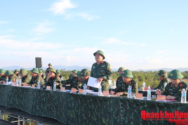 Quân khu 4 thông qua phương án thực binh diễn tập tại Hà Tĩnh