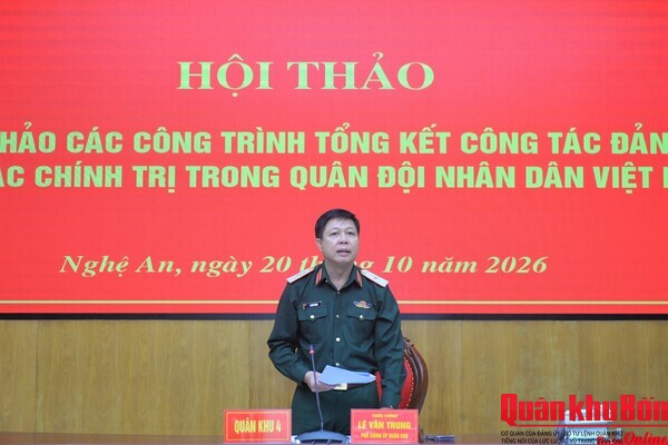 Hội thảo bản thảo các Công trình “Tổng kết công tác đảng, công tác chính trị trong Quân đội Nhân dân Việt Nam”