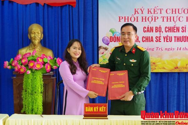 Sư đoàn 968 đồng hành, chia sẻ yêu thương với trẻ em khuyết tật