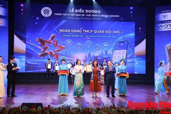 BIZ MBBANK được vinh danh tại lễ biểu dương thành tựu tác động vì VIỆT NAM số 2026