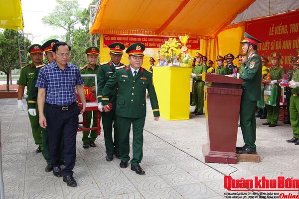 Lễ viếng, truy điệu và an táng 05 hài cốt liệt sĩ tại tỉnh Quảng Trị