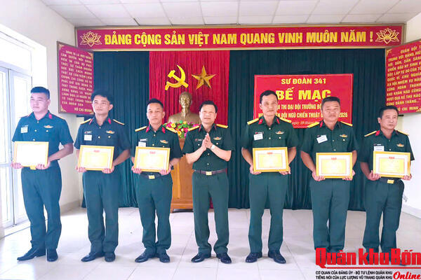 Sư đoàn 341 (Quân khu 4): Hội thi Đại đội trưởng bộ binh huấn luyện đội ngũ chiến thuật giỏi năm 2026
