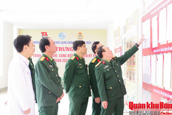 Cục Hậu cần - Kỹ thuật Quân khu 4 kiểm tra công tác chuẩn bị bầu cử tại Bệnh viện Quân y 4