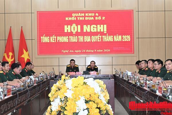 Bộ Chỉ huy Quân sự tỉnh Nghệ An đảm nhiệm Khối trưởng Khối thi đua số 2 Quân khu 4 năm 2027