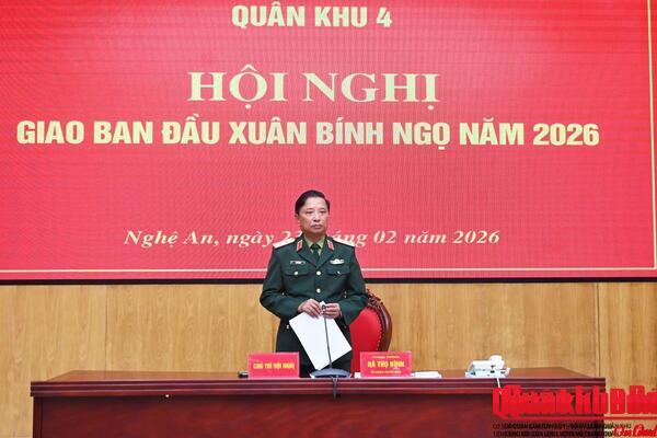 Quân khu 4 giao ban đầu Xuân Bính Ngọ 2026