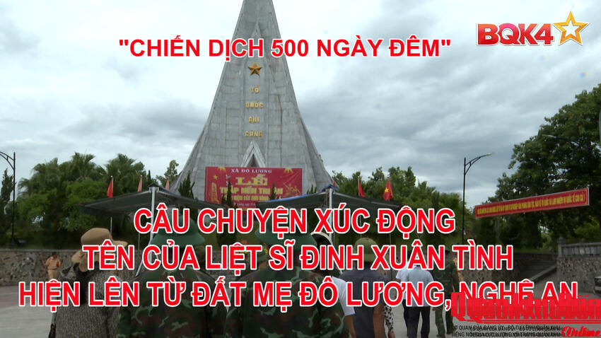 Phóng sự: Câu chuyện xúc động tên Liệt sĩ Đinh Xuân Tình hiện lên trong lòng đất mẹ Đô Lương, Nghệ An.