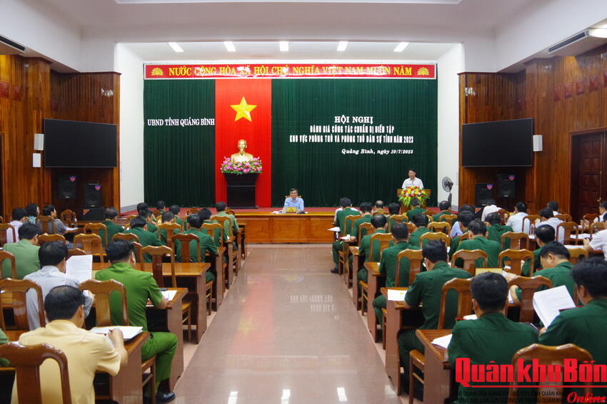 Tỉnh Quảng Bình: Rà soát công tác chuẩn bị diễn tập