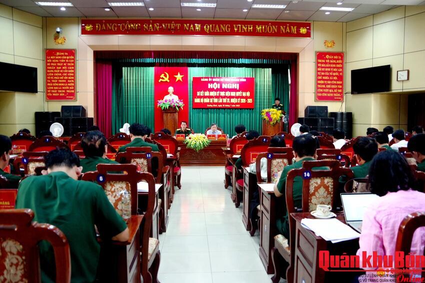 Đảng ủy Quân sự tỉnh Quảng Bình: Sơ kết giữa nhiệm kỳ thực hiện Nghị quyết Đại hội.