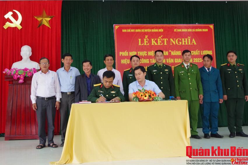 Ký kết phối hợp thực hiện Đề án về công tác dân vận ”