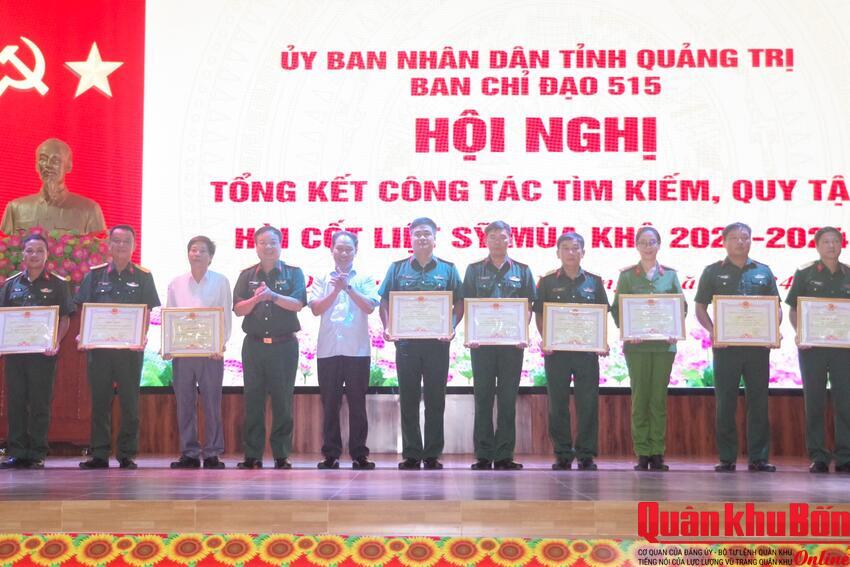 Ban Chỉ đạo 515 tỉnh Quảng Trị: Tổng kết công tác tìm kiếm, quy tập hài cốt liệt sĩ, mùa khô 2023 - 2024
