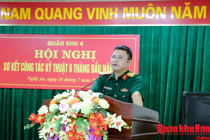 Quân khu 4: Sơ kết công tác kỹ thuật 6 tháng đầu năm 2024
