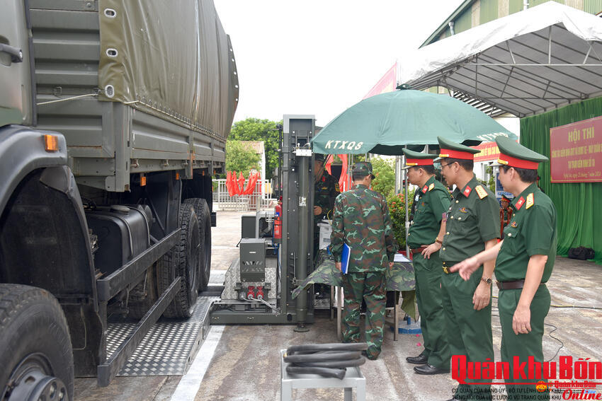 Hoàn thành tốt nội dung thi kiểm định an toàn kỹ thuật và bảo vệ môi trường xe-máy quân sự toàn quân