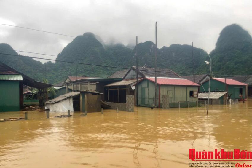 Toàn tỉnh Quảng Bình có 38 thôn, bản bị chia cắt do ảnh hưởng của bão số 4