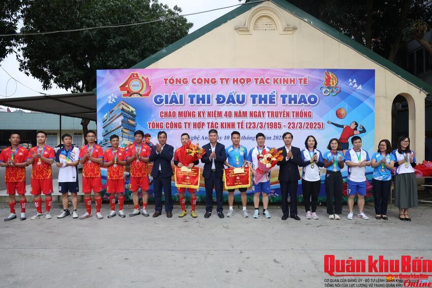 Tổng công ty Hợp tác kinh tế Quân khu tổ chức giải thể thao