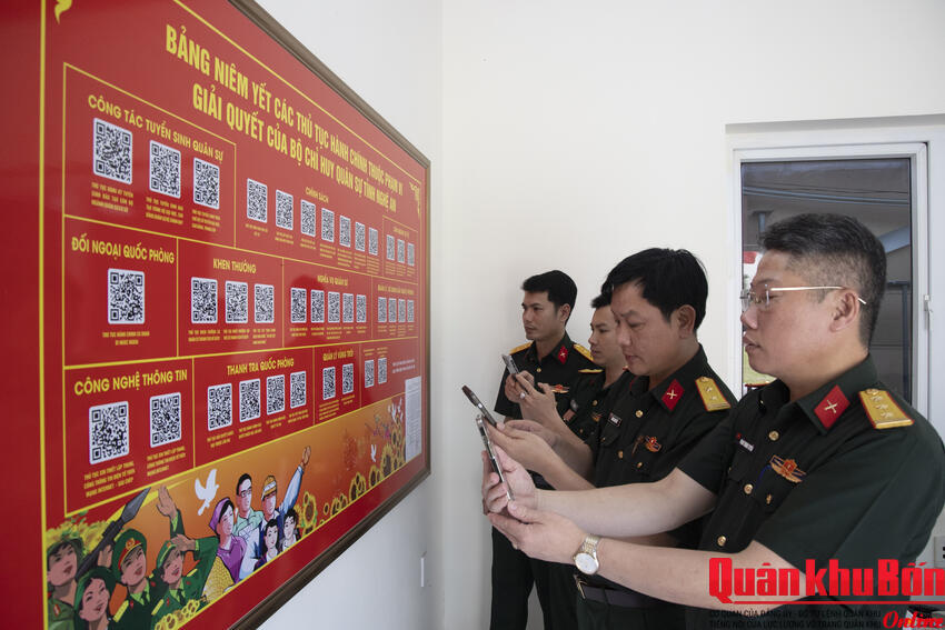 Bộ CHQS tỉnh Nghệ An nâng cao chất lượng cải cách hành chính, chuyển đổi số gắn với nhiệm vụ quân sự, quốc phòng