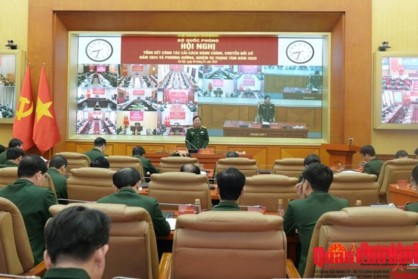 Bộ Quốc phòng tổng kết công tác cải cách hành chính, chuyển đổi số năm 2024