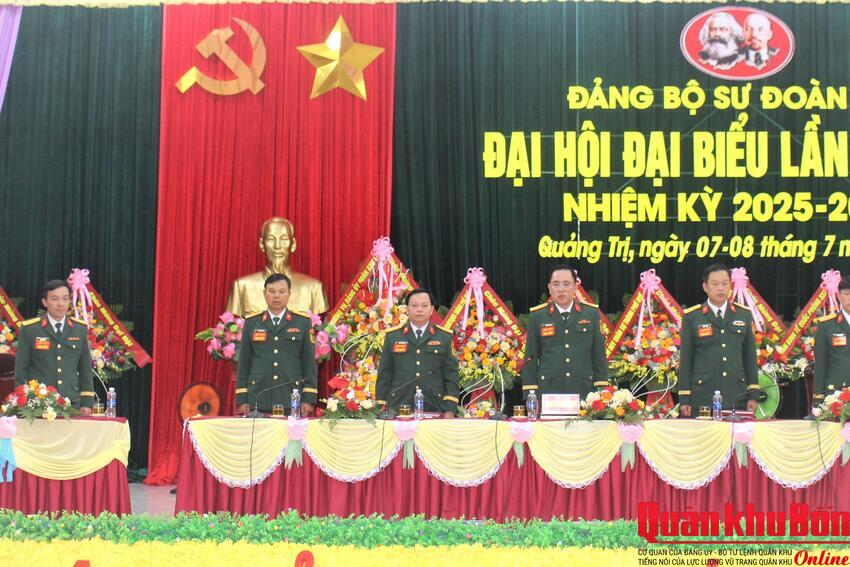 Thiếu tướng Lê Văn Trung chỉ đạo Đại hội Đảng bộ Sư đoàn 968 nhiệm kỳ 2025 – 2030 thành công tốt đẹp