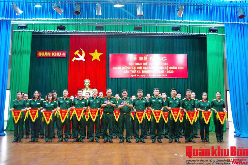 Quân khu 4 Bế mạc Hội thao Thể dục Thể thao năm 2025 khối 1, khối 3