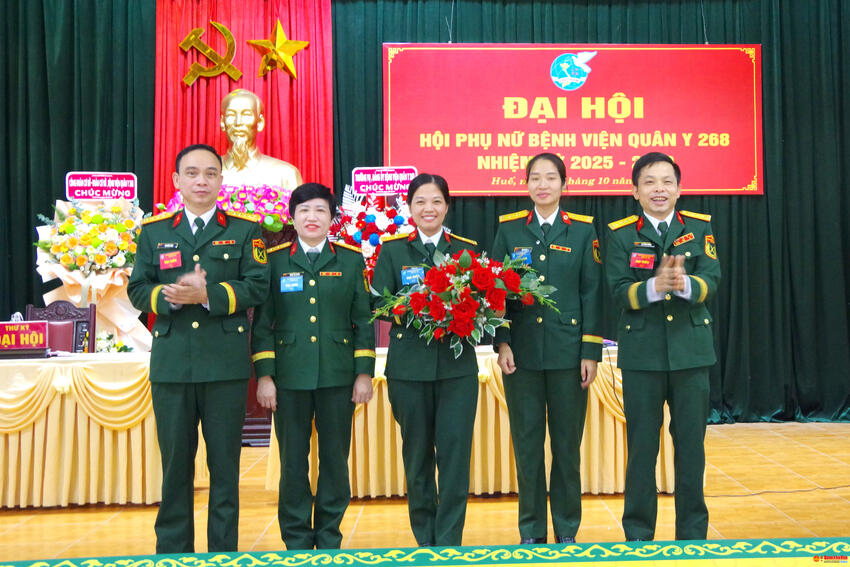 Hội Phụ nữ Bệnh viện Quân y 268: Đại hội nhiệm kỳ 2025 - 2030 thành công tốt đẹp