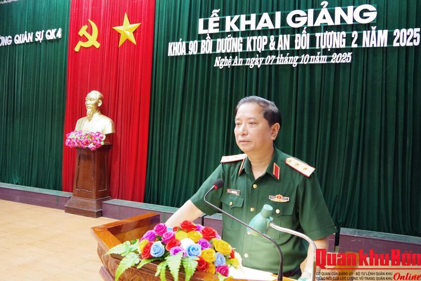 Trung tướng Hà Thọ Bình dự khai giảng lớp bồi dưỡng kiến thức quốc phòng và an ninh