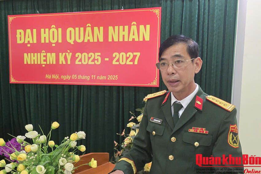 Khoa Binh chủng, Học viện Chính trị: Tổ chức thành công Đại hội quân nhân, nhiệm kỳ 2025 - 2027