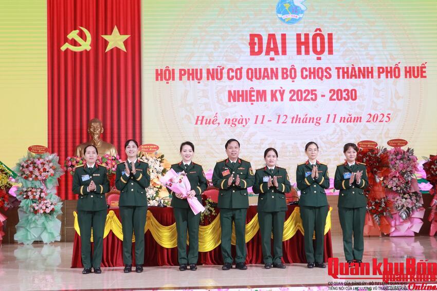 Hội Phụ nữ Cơ quan Bộ Chỉ huy Quân sự thành phố Huế: Đại hội nhiệm kỳ 2025-2030