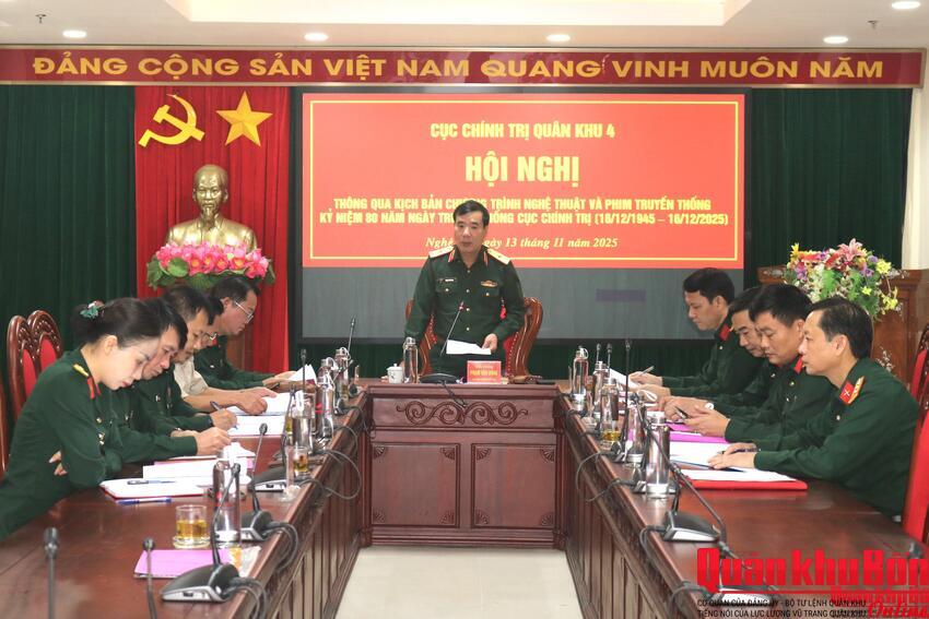 Thông qua chương trình nghệ thuật và phim truyền hình Kỷ niệm 80 năm truyền thống Cục Chính trị