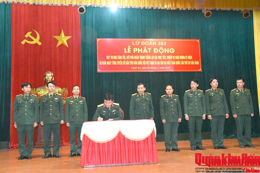 Lữ đoàn Phòng không 283, Quân khu 4: Phát động đợt thi đua cao điểm