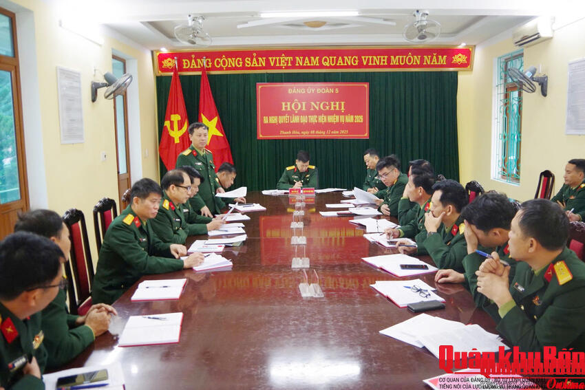 Đảng ủy Đoàn Kinh tế - Quốc phòng 5 lãnh đạo hoàn thành tốt nhiệm vụ năm 2025