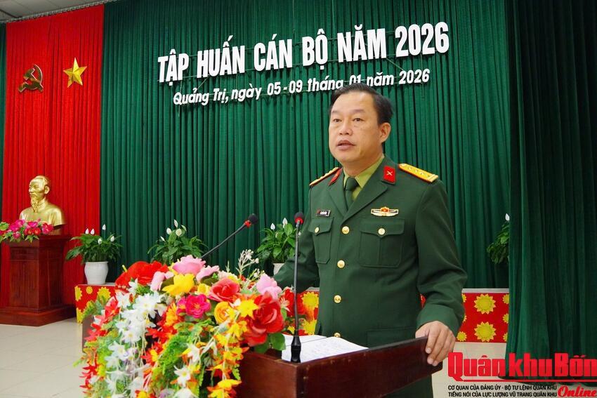 Sư đoàn 968 (Quân khu 4) tập huấn cán bộ năm 2026.