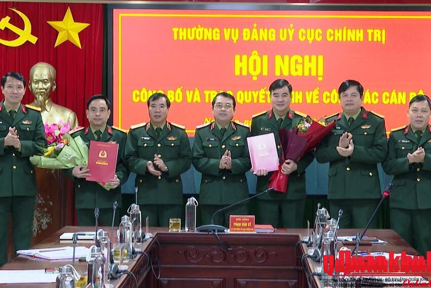 Cục Chính trị Quân khu 4 trao quyết định điều động, bổ nhiệm Chỉ huy trưởng Ban Chỉ huy Quân sự xã