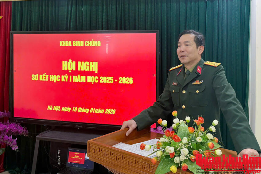 Khoa Binh chủng, Học viện Chính trị: Sơ kết Học kỳ I năm học 2025 - 2026