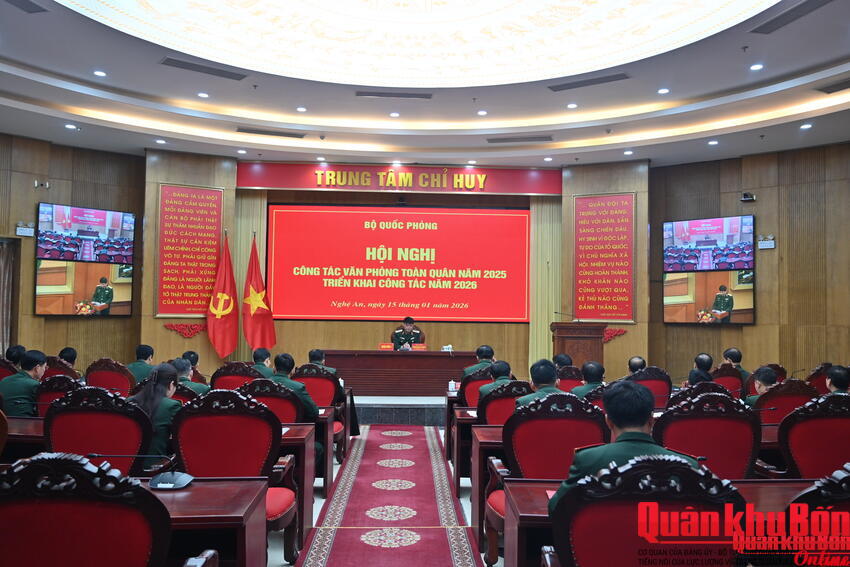Hội nghị công tác văn phòng toàn quân năm 2025