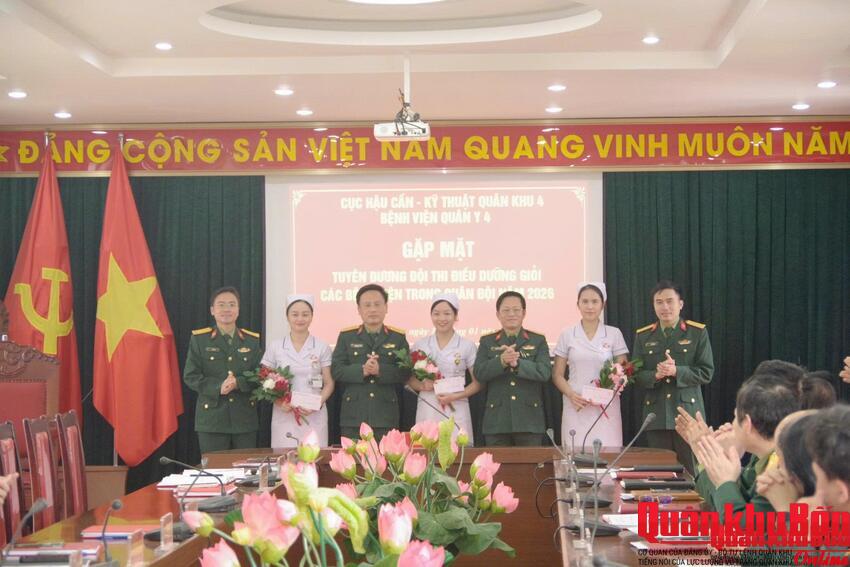 Bệnh viện Quân y 4: Gặp mặt tuyên dương đội thi điều dưỡng giỏi năm 2026