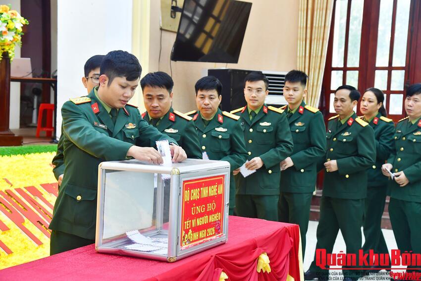 Bộ Chỉ huy Quân sự tỉnh Nghệ An phát động ủng hộ “Tết vì người nghèo - Xuân Bính Ngọ 2026”