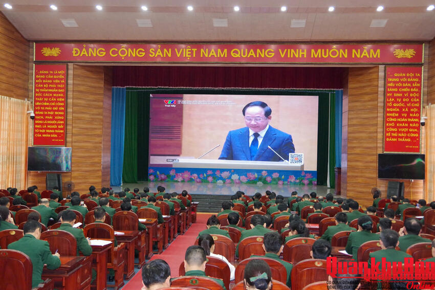 Các cơ quan, đơn vị Quân khu 4: Hội nghị nghiên cứu, học tập, quán triệt và triển khai thực hiện Nghị quyết Đại hội XIV của Đảng