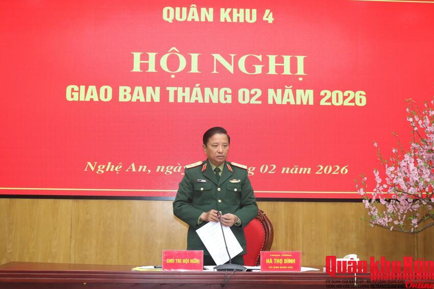 Quân khu 4 hoàn thành tốt nhiệm vụ tháng 1/2026