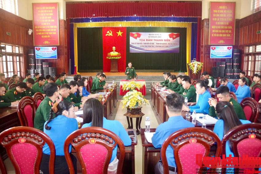 Lữ đoàn Phòng không 283 tổ chức tọa đàm thanh niên và phát động phong trào “3 tiên phong quyết thắng”