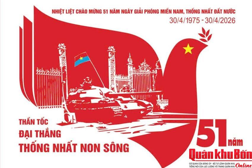 CHÀO MỪNG KỶ NIỆM 51 NĂM NGÀY GIẢI PHÓNG MIỀN NAM, THỐNG NHẤT ĐẤT NƯỚC