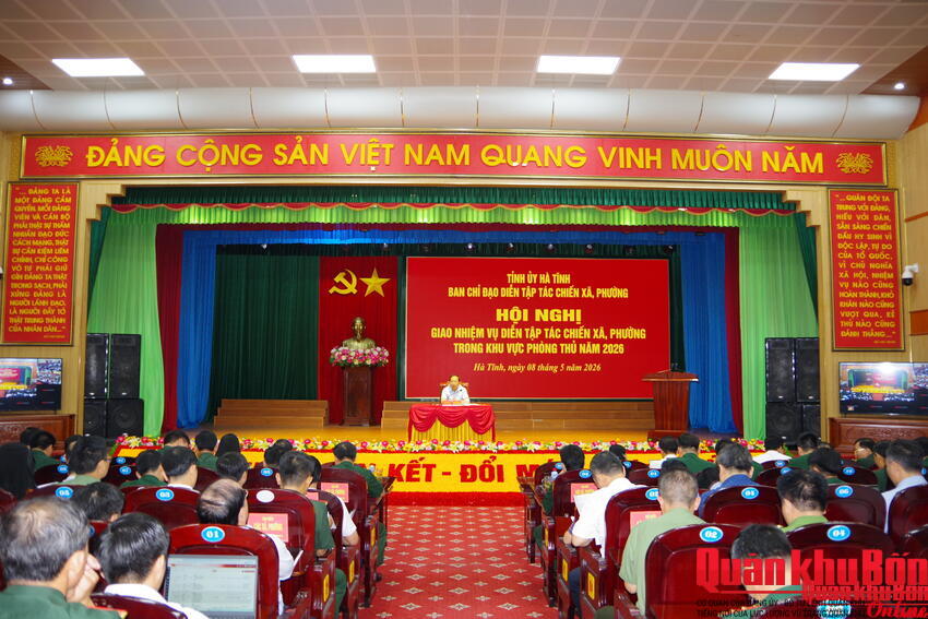Tỉnh ủy Hà Tĩnh: Giao nhiệm vụ diễn tập tác chiến xã, phường năm 2026