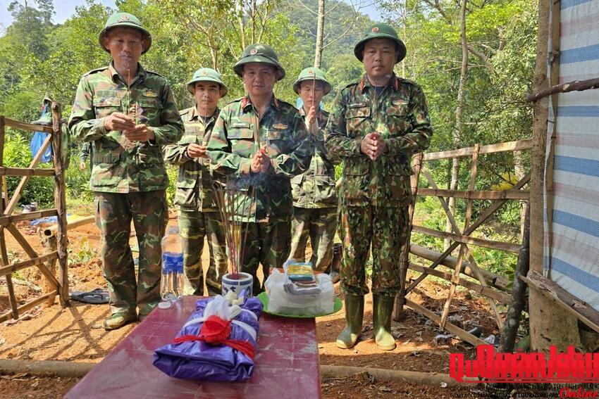 Đoàn Kinh tế - Quốc phòng 337 (Quân khu 4) quy tập 1 hài cốt liệt sĩ