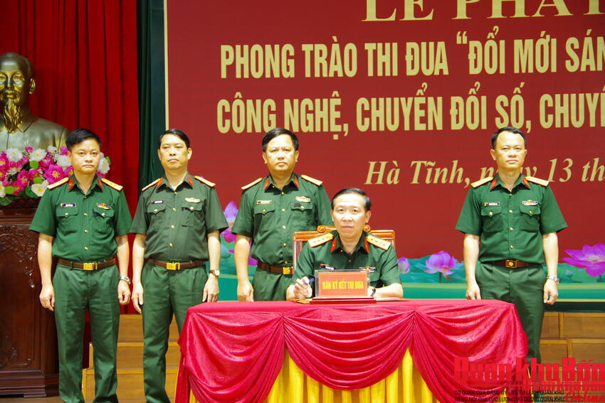 Phát động phong trào “Đổi mới sáng tạo, phát triển khoa học, công nghệ, chuyển đổi số, chuyển đổi xanh” trong lực lượng vũ tỉnh Hà Tĩnh